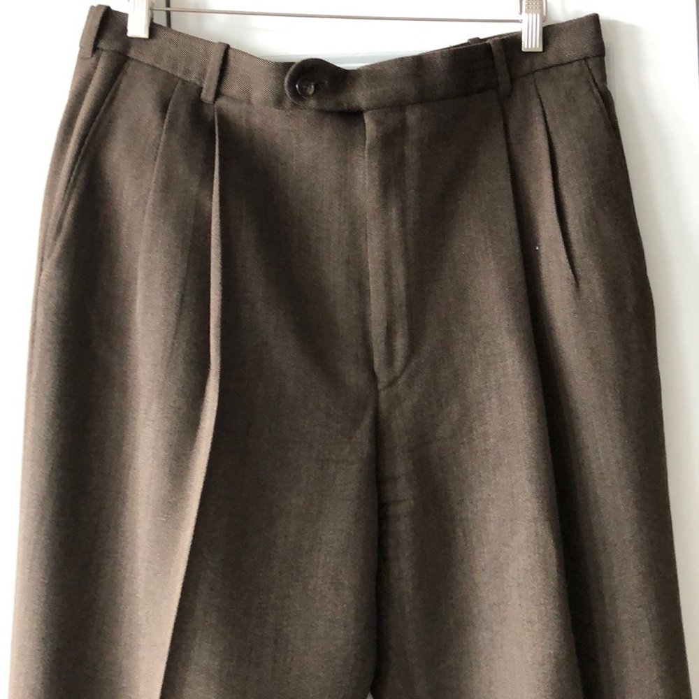 Men’s brown suit pants Tall 38 brown